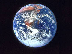 earth from space